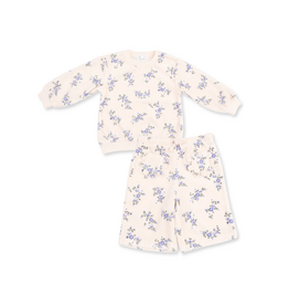 Angel Dear Sweet Hanna Floral Velour Sweatshirt/Pant