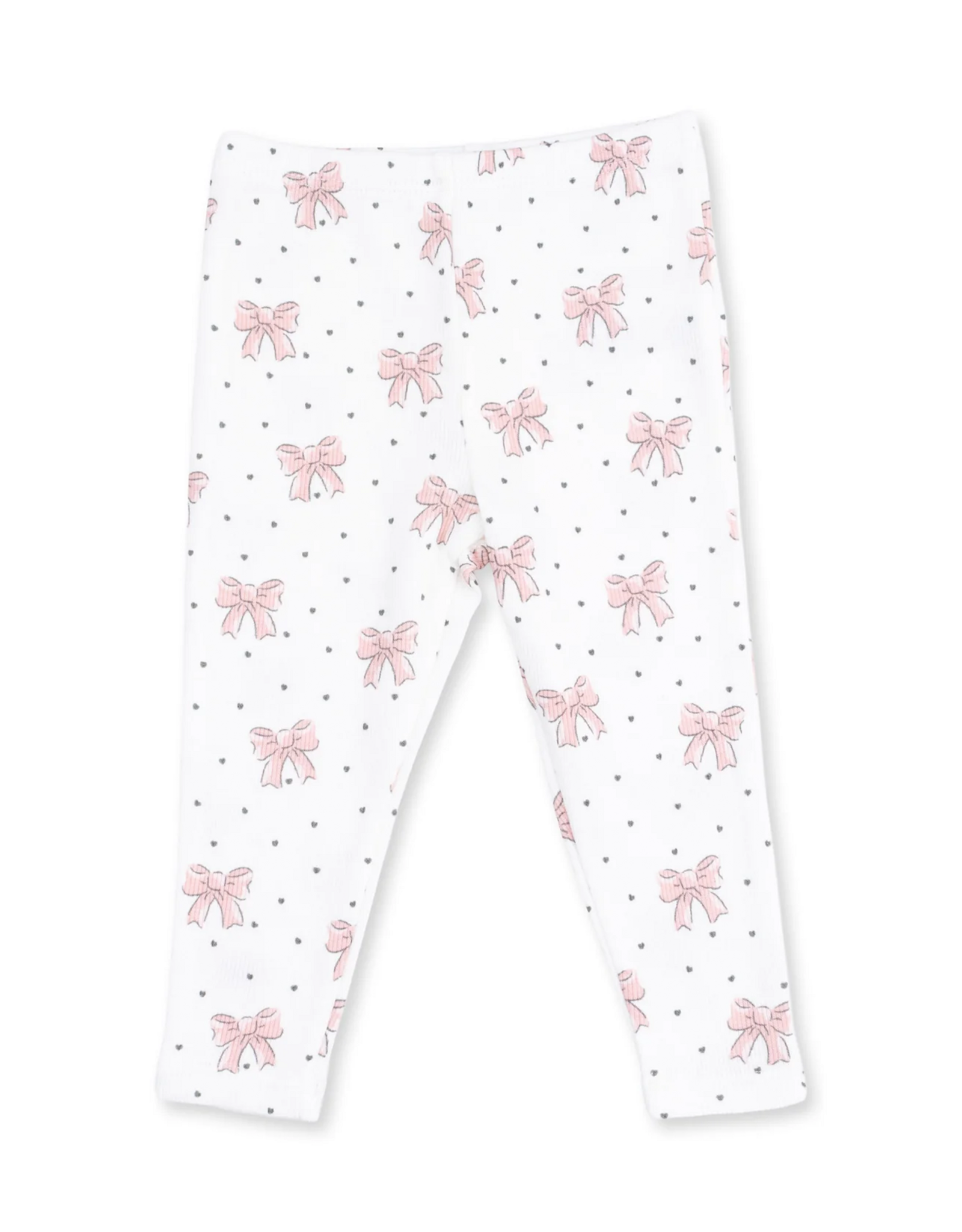Angel Dear ADF26 Veiled Pink Bows Ruffle Sweatshirt/Legging