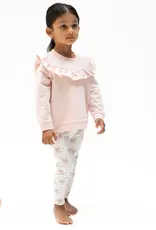 Angel Dear ADF26 Veiled Pink Bows Ruffle Sweatshirt/Legging
