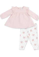 Angel Dear ADF26 Veiled Pink Bows Sweatshirt/Legging