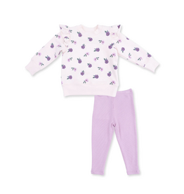 Angel Dear Violetta Floral Sweatshirt/Legging