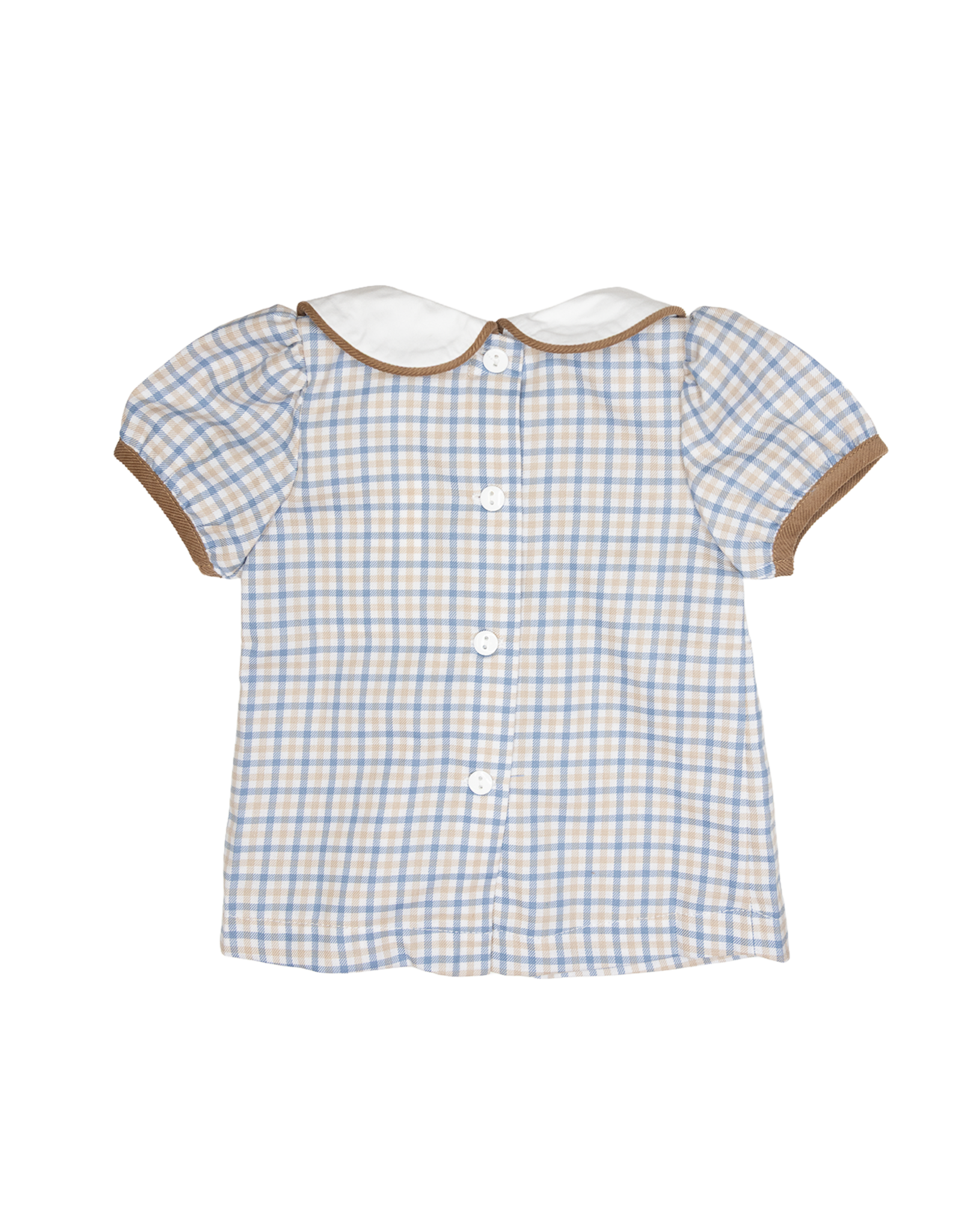 Ishtex 6F122 Blue/Khaki  Plaid Bloomer Set