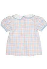 Ishtex 6F118 Blue/Pink Plaid Bloomer Set