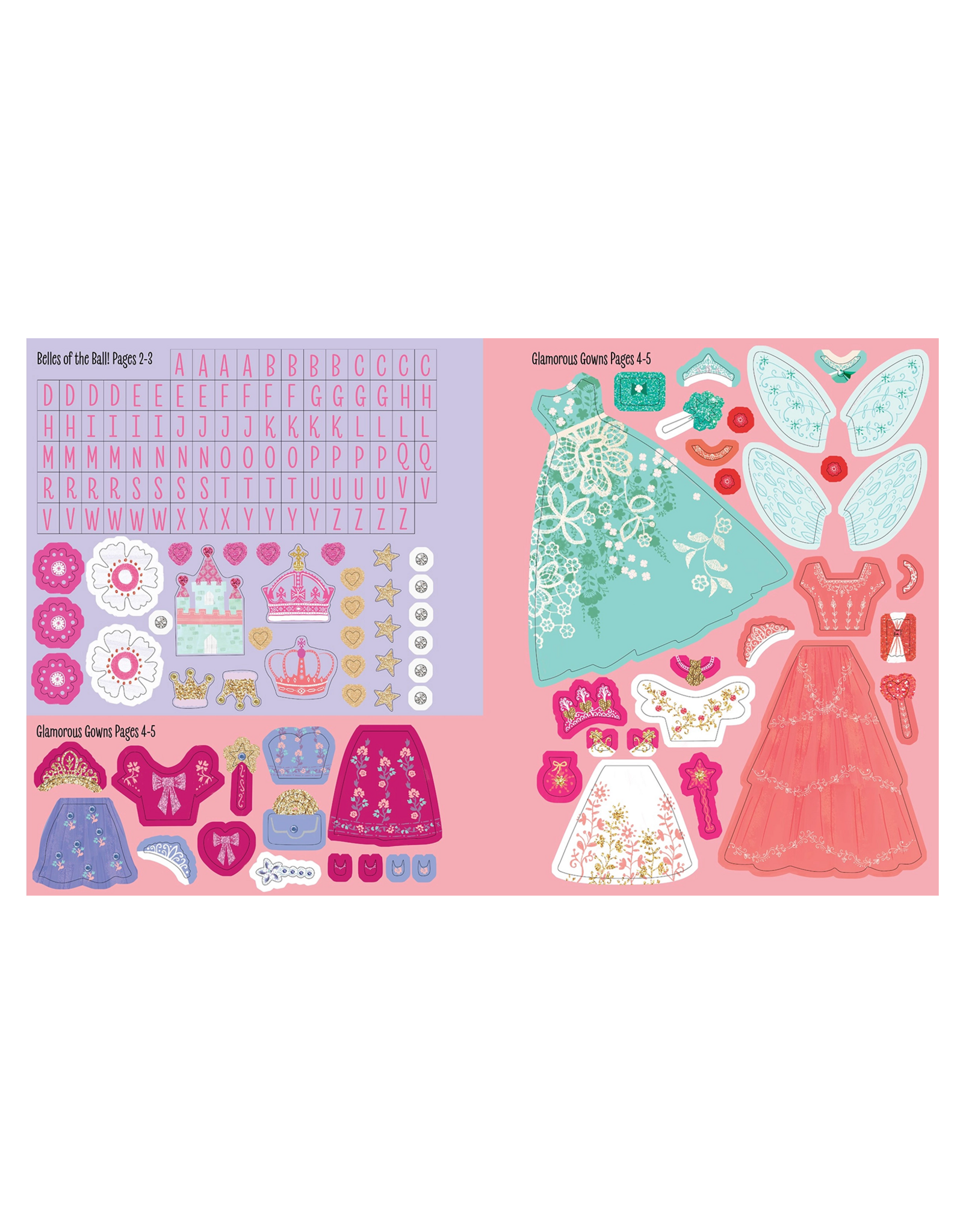 Sourcebooks My Sticker Dress Up: Princess Party