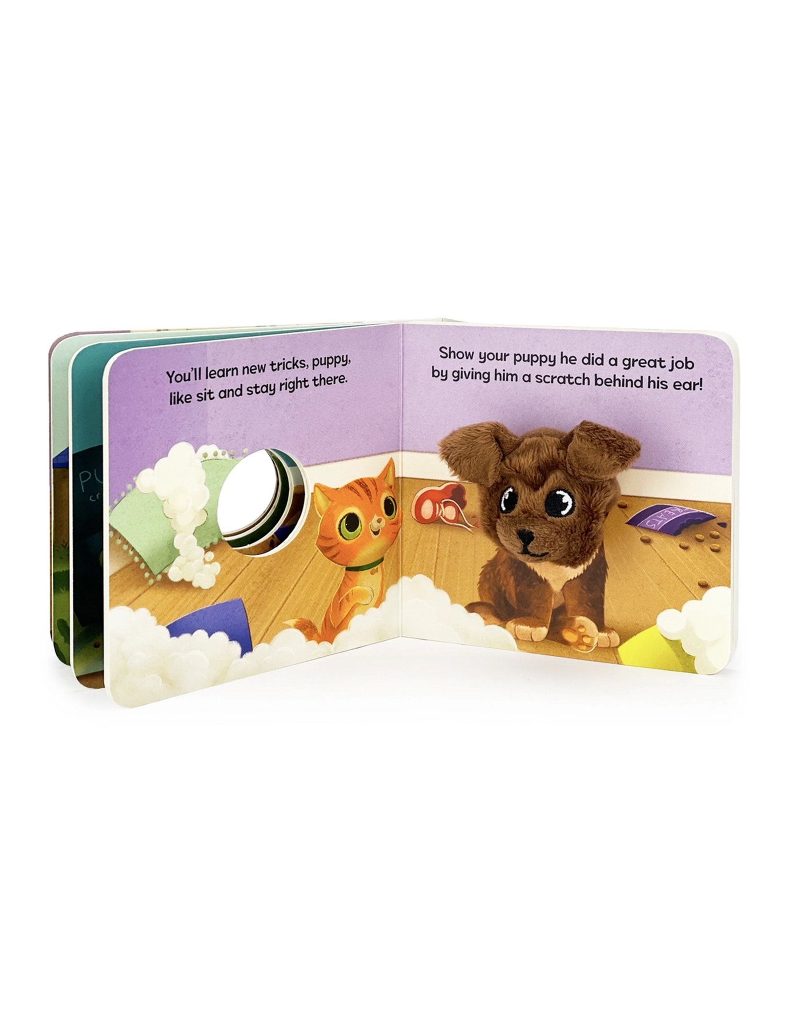 Cottage Door Press Puppy Love Interactive Finger Puppet Book