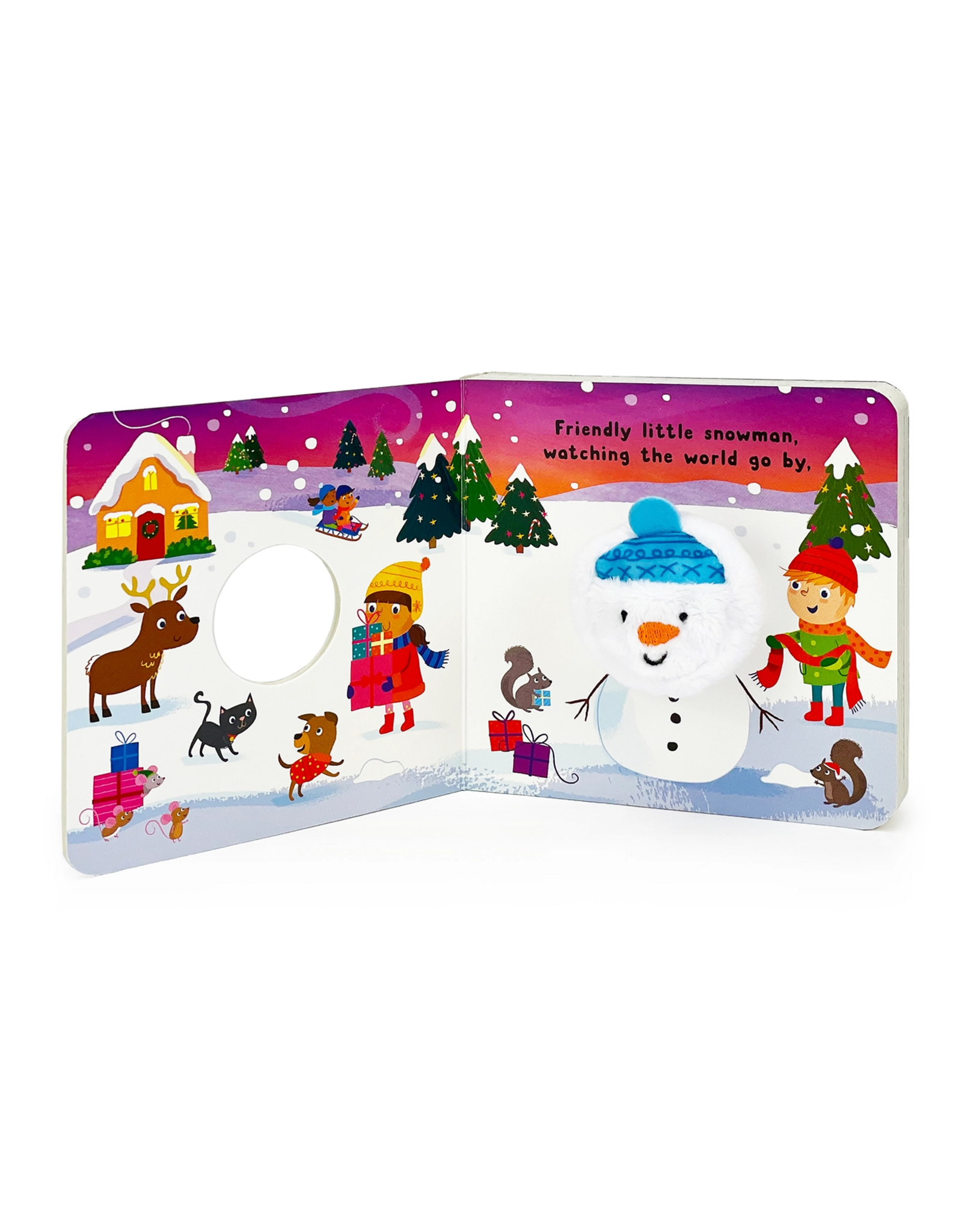 Cottage Door Press Friendly Little Snowman Christmas Finger Puppet Book