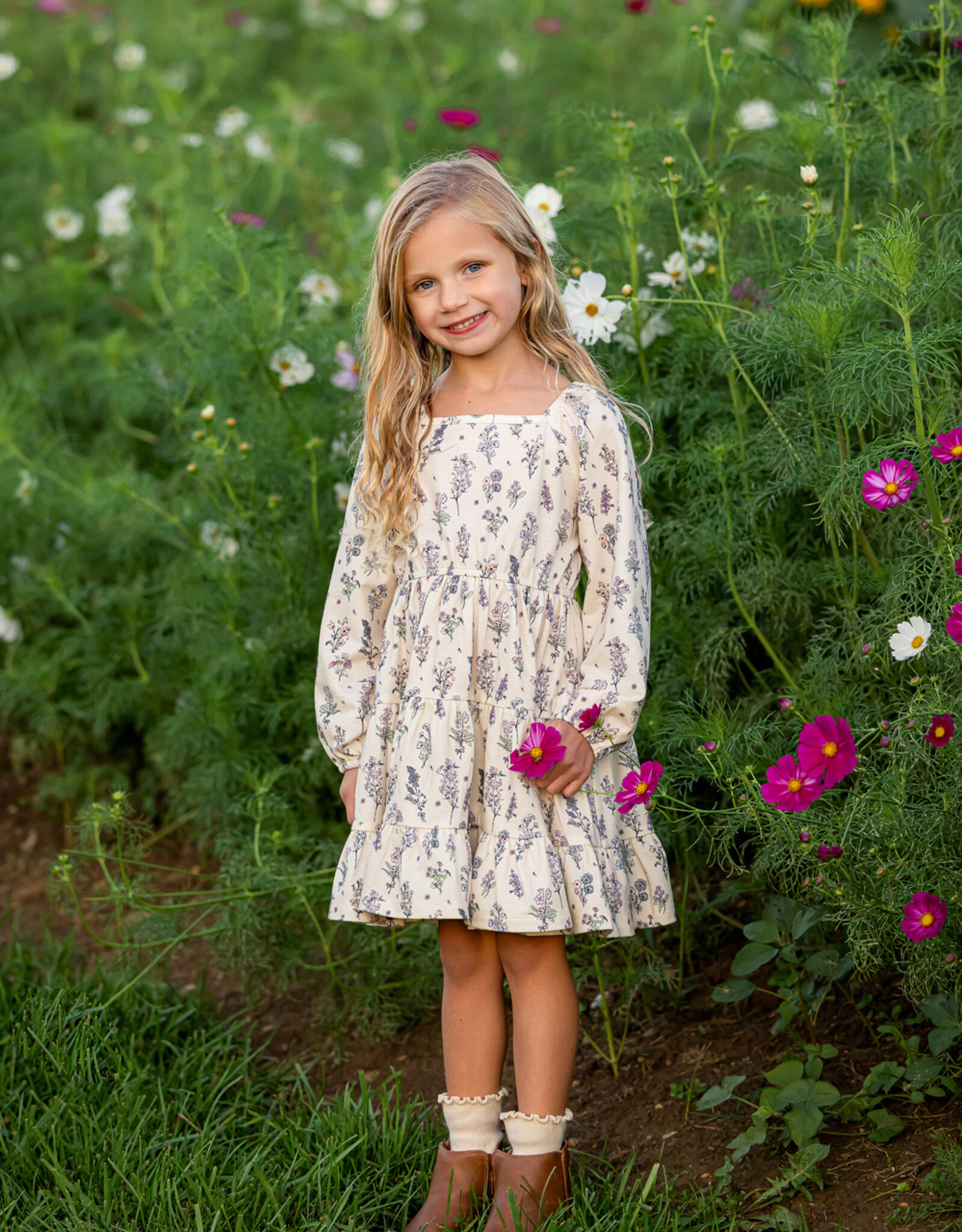 Mabel and Honey 8070PE Gracie Dress Purple