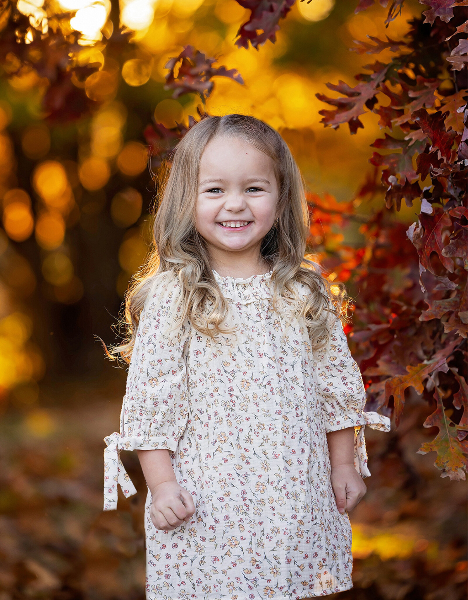 Mabel and Honey 8050RD Autumn Breeze Dress