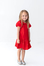 Mabel and Honey 8139RD Crimson Glow Dress Red