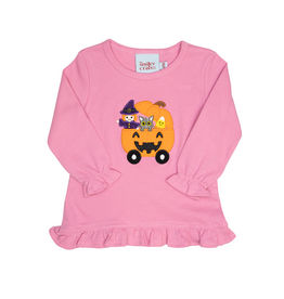 The Smiley Crab Long Sleeve Shirt Pink Halloween Friends