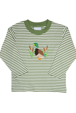 The Smiley Crab SCF26 LS Shirt Green Stripe Mallard