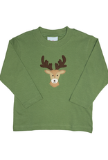 The Smiley Crab SCF26 LS Shirt Green Buck Deer