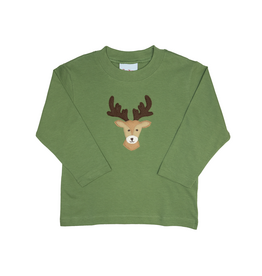 The Smiley Crab Long Sleeve Shirt Green Buck Deer