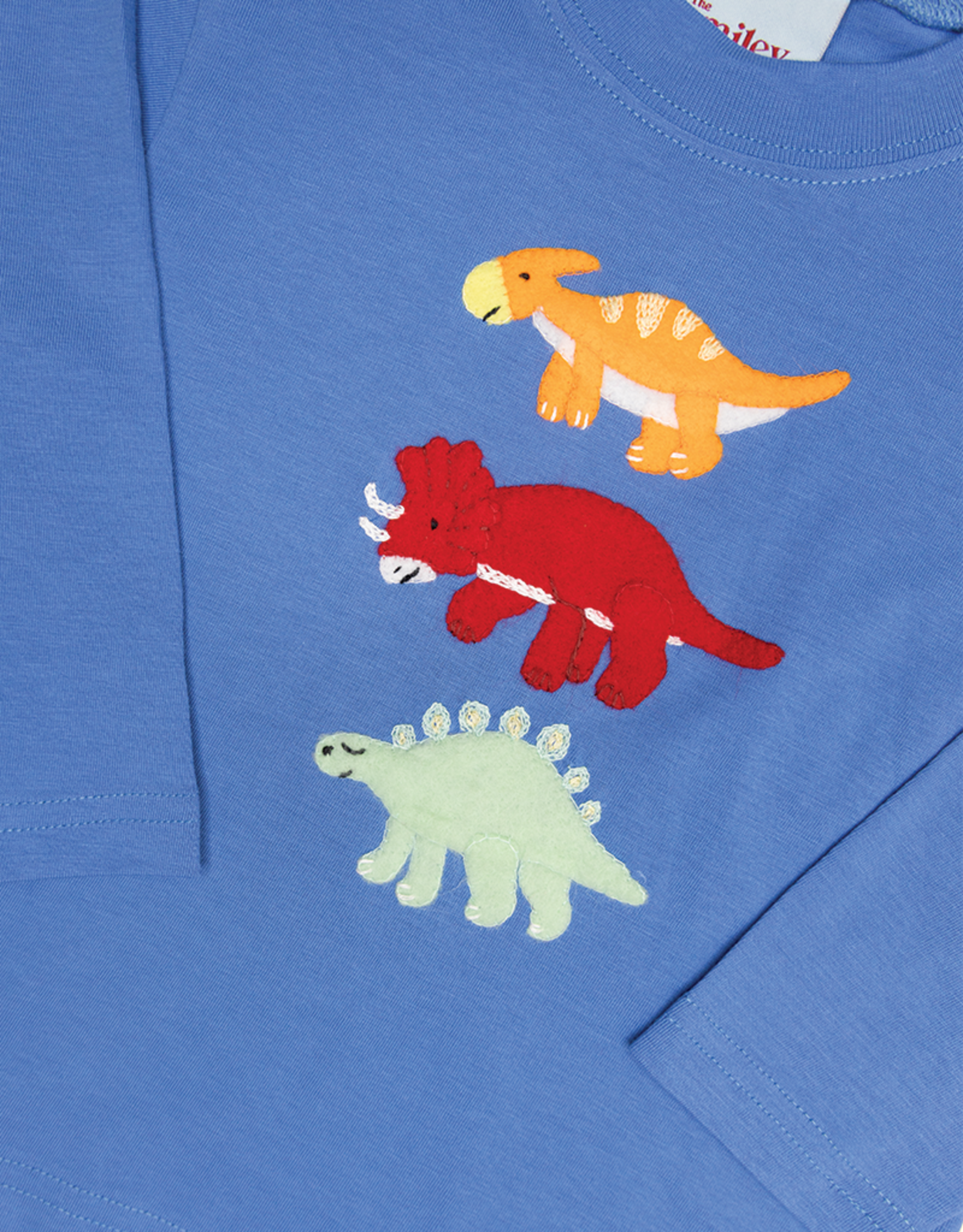 The Smiley Crab SCF26 LS Shirt Chambray Dinosaurs