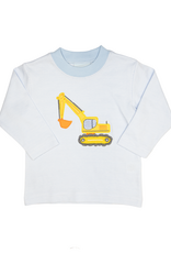 The Smiley Crab SCF26 LS Shirt Lt. Blue Stripe Frontloader