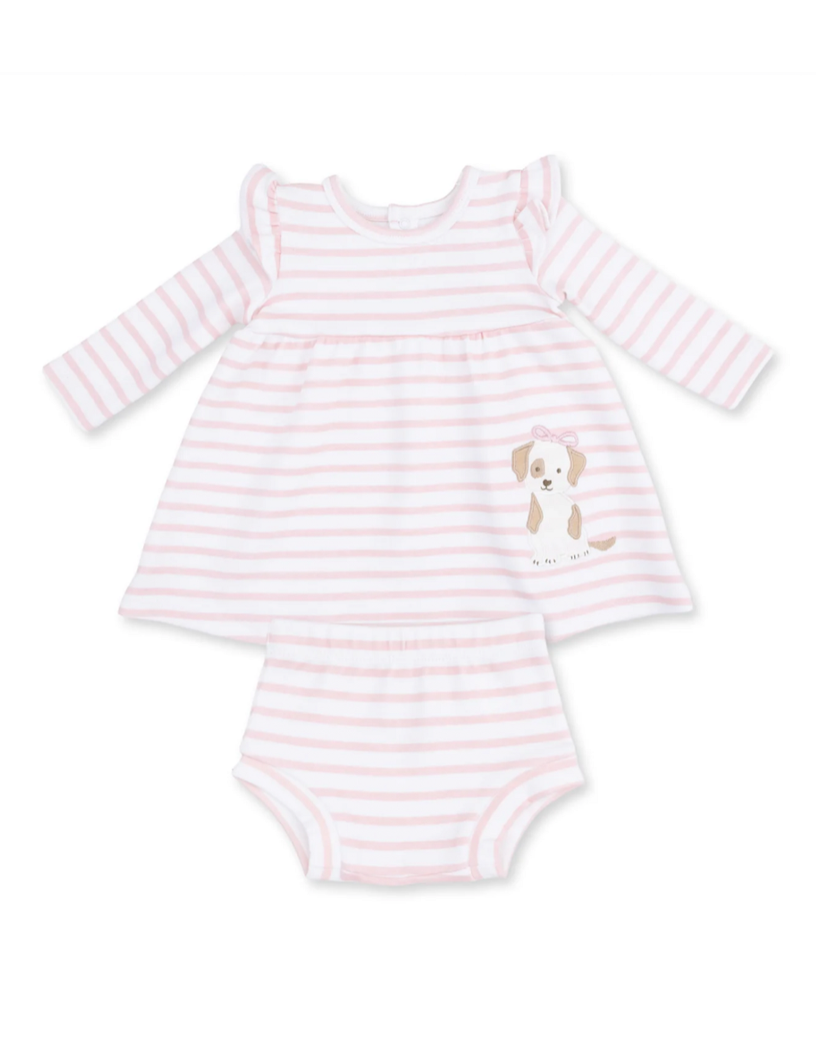 Angel Dear ADF26 Stripe Puppy Dress/Bloomer