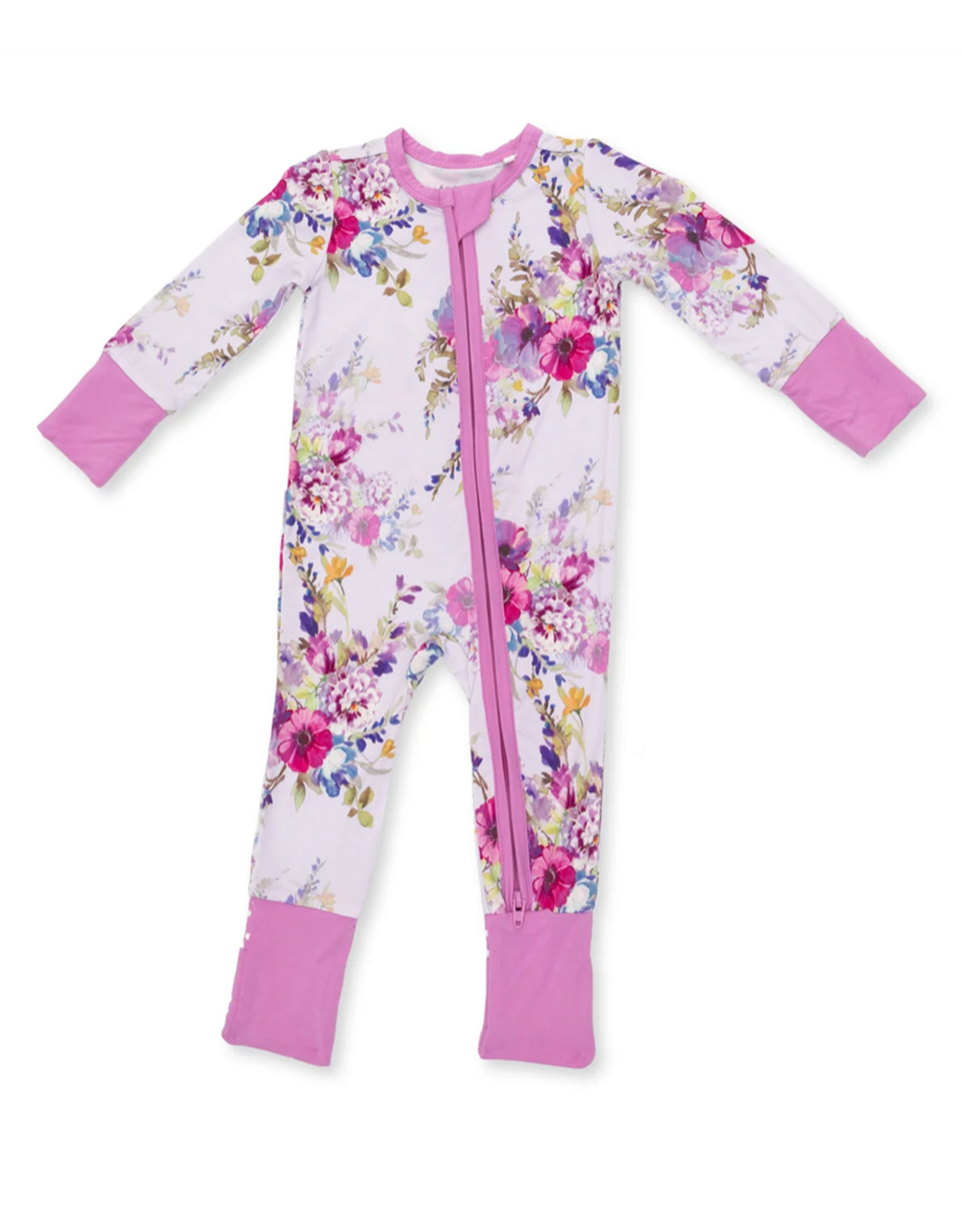 Angel Dear ADF26 2 Way Zipper Romper Dahlia Floral