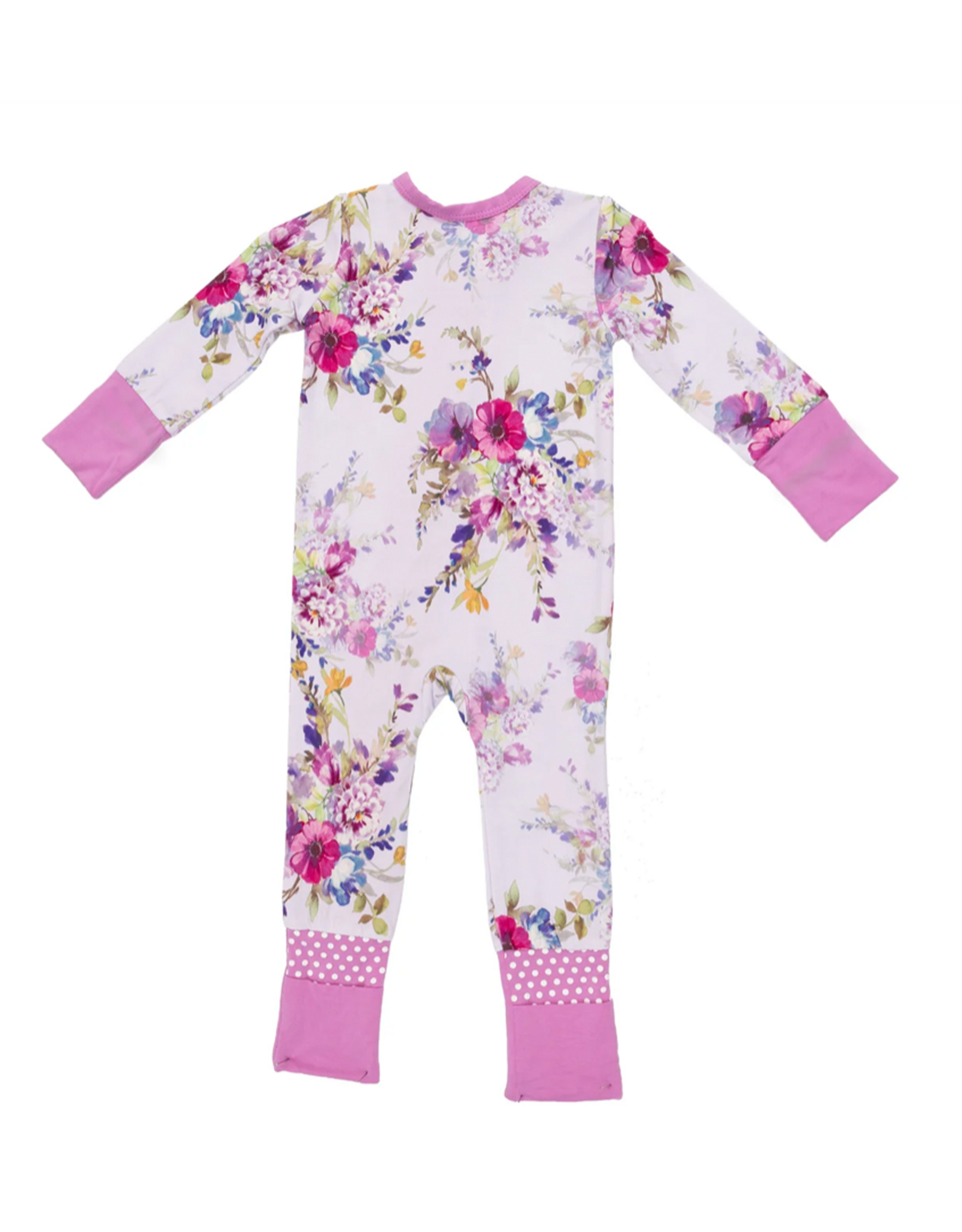 Angel Dear ADF26 2 Way Zipper Romper Dahlia Floral