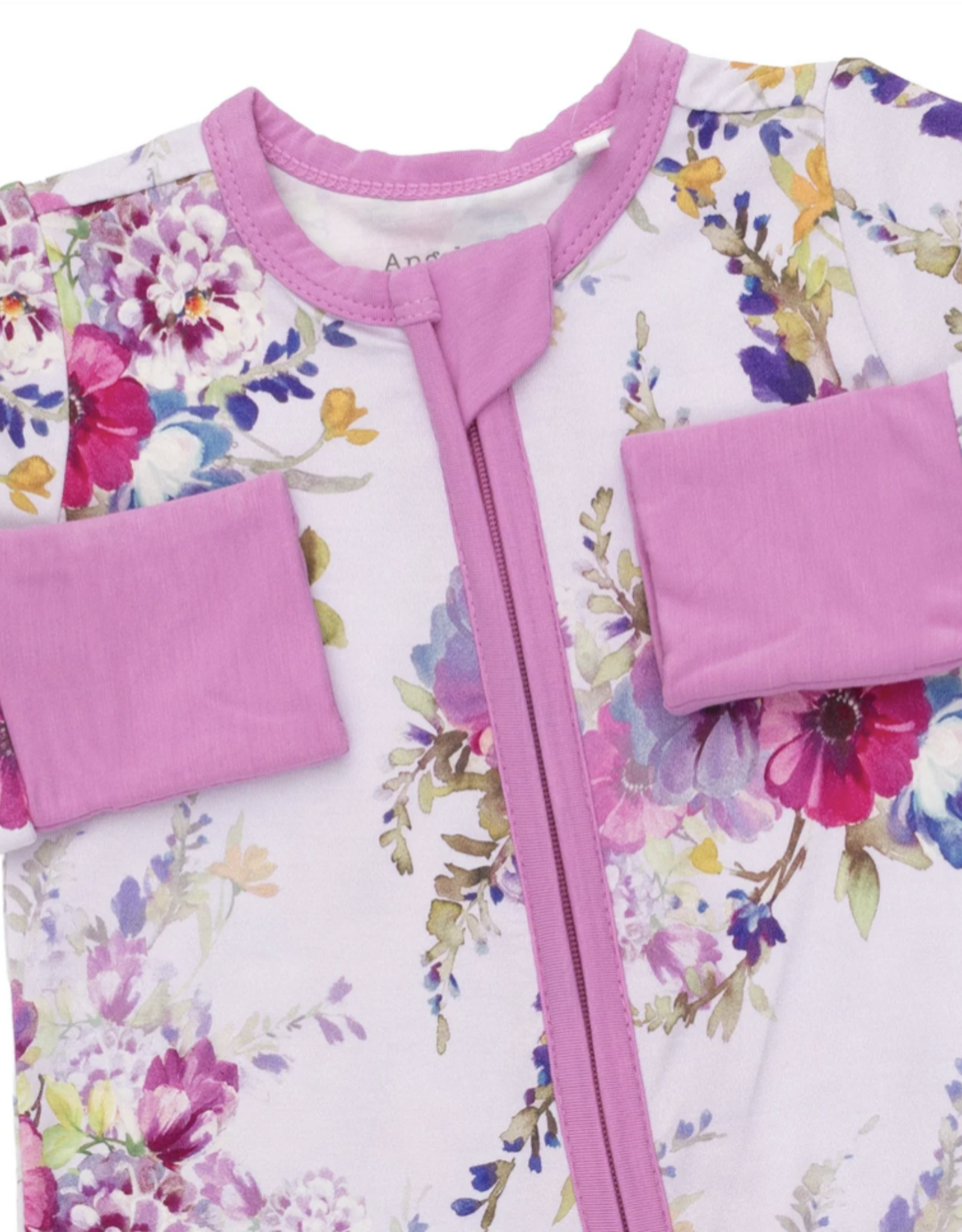Angel Dear ADF26 2 Way Zipper Romper Dahlia Floral