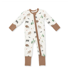 Angel Dear 2 Way Zipper Romper Northern Woodlawn Animals