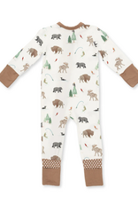 Angel Dear ADF26 2 Way Zipper Romper Northern Woodlawn Animals