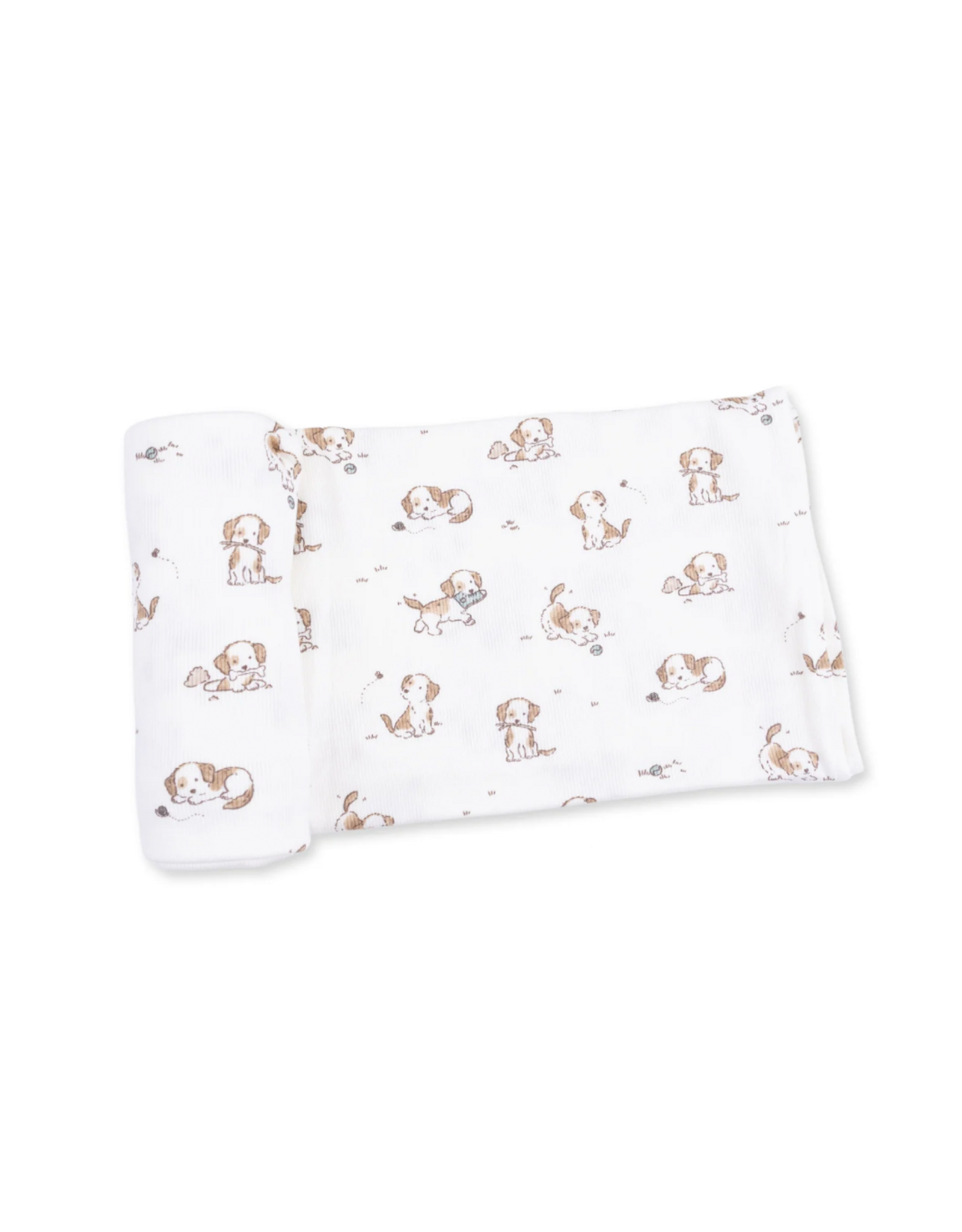 Angel Dear ADF26 Swaddle Blanket 45x45 Explorer Puppy Blue