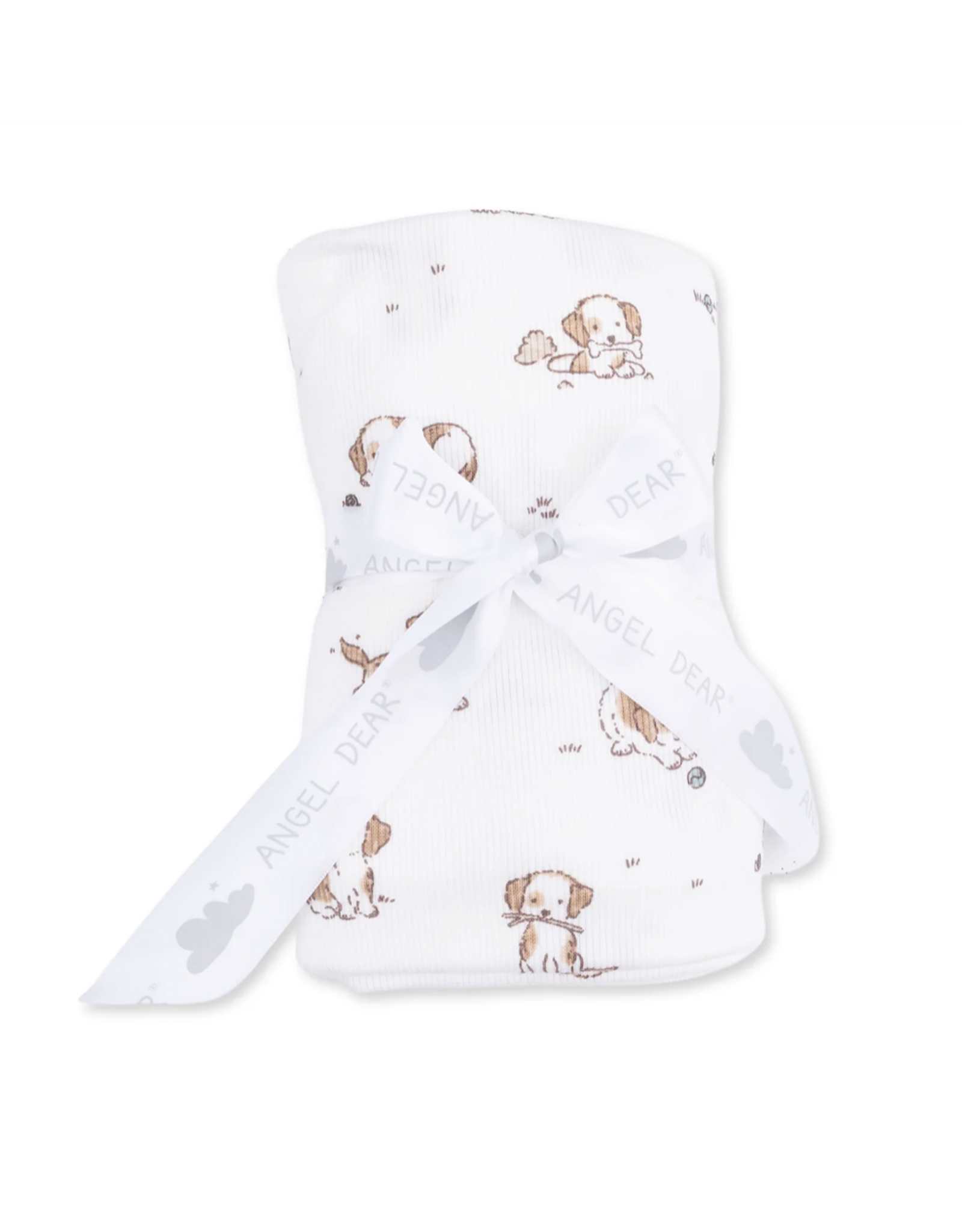 Angel Dear ADF26 Swaddle Blanket 45x45 Explorer Puppy Blue