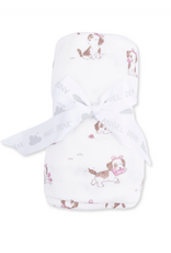 Angel Dear ADF26 Swaddle Blanket 45x45 Explorer Puppy Pink