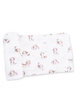 Angel Dear ADF26 Swaddle Blanket 45x45 Explorer Puppy Pink