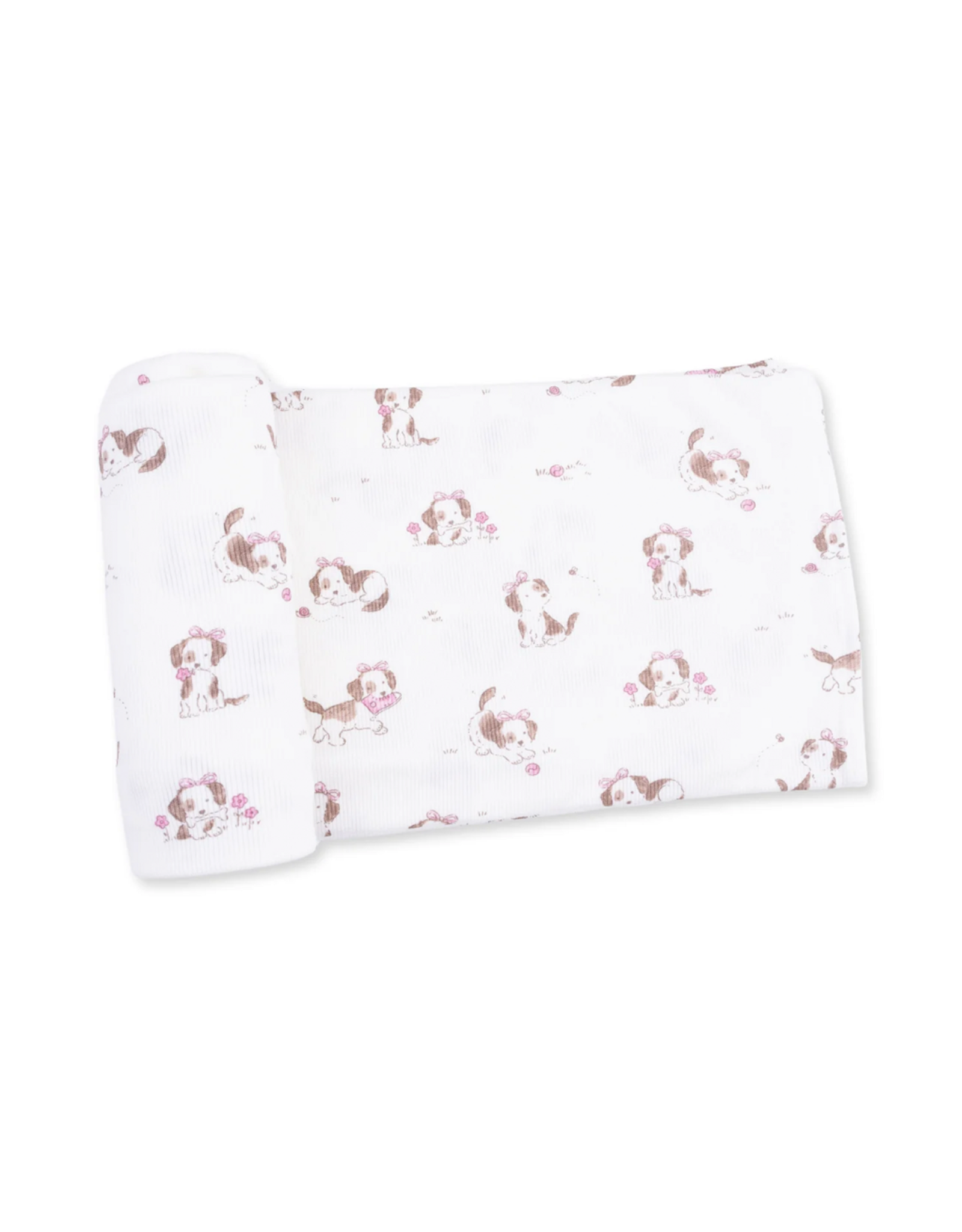 Angel Dear ADF26 Swaddle Blanket 45x45 Explorer Puppy Pink