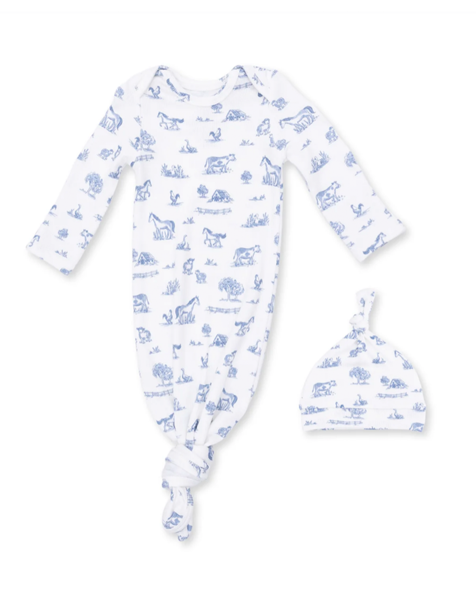Angel Dear ADF26 Knotted Gown and Hat Farm Friends