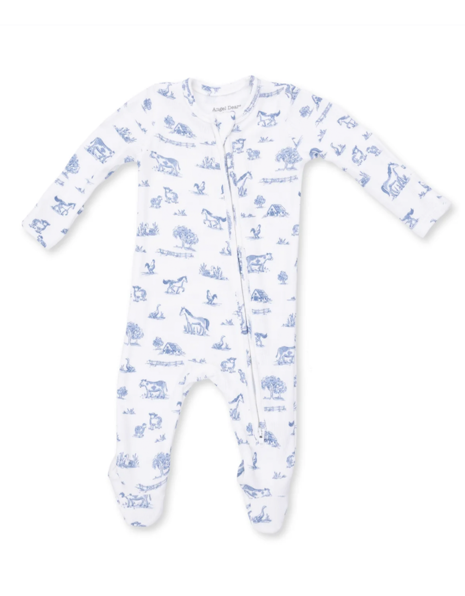 Angel Dear ADF26 2 Way Zipper Footie Farm Friends