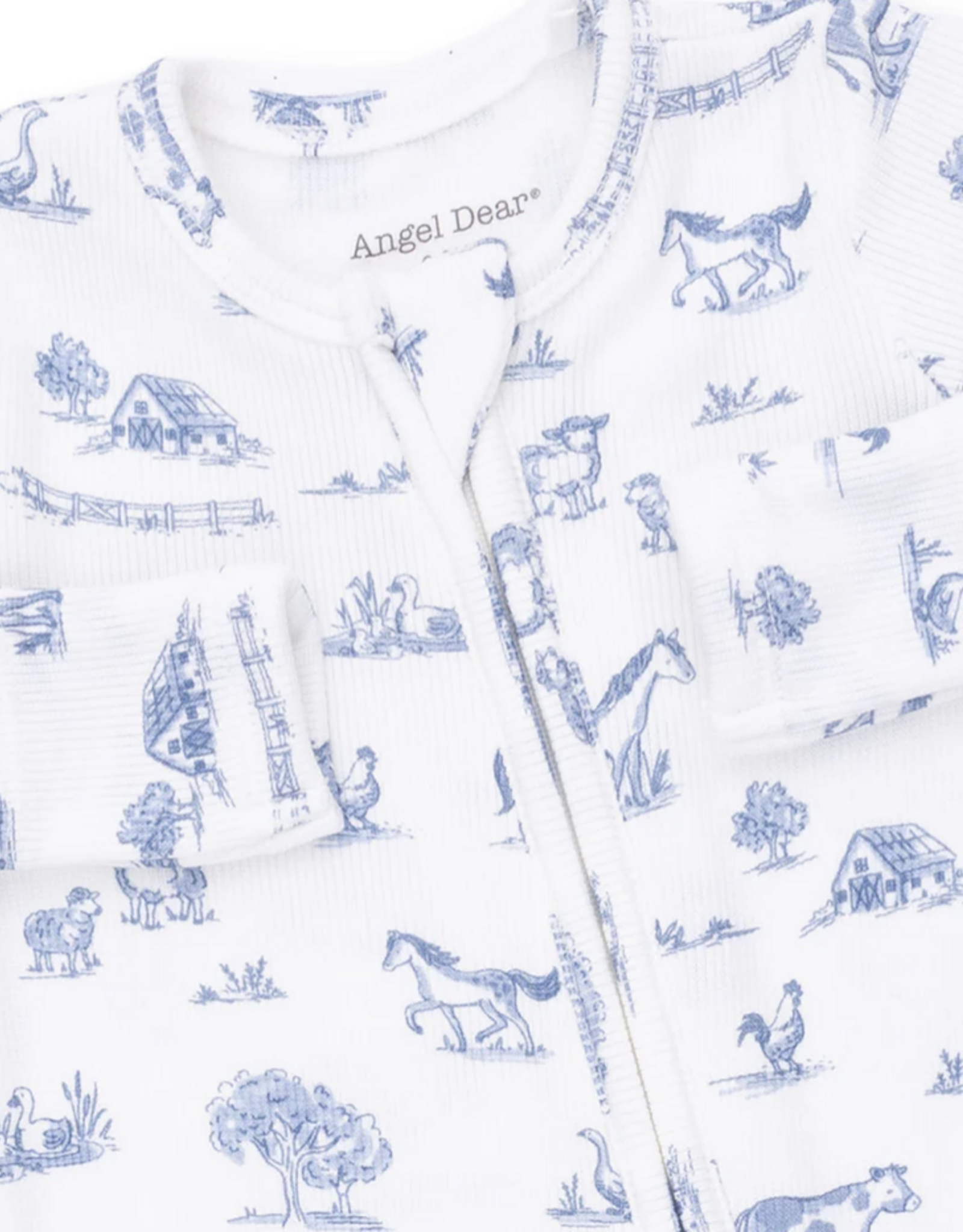 Angel Dear ADF26 2 Way Zipper Footie Farm Friends