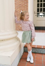 Lullaby Set Susie Scallop Skirt Sawgrass Green Corduroy