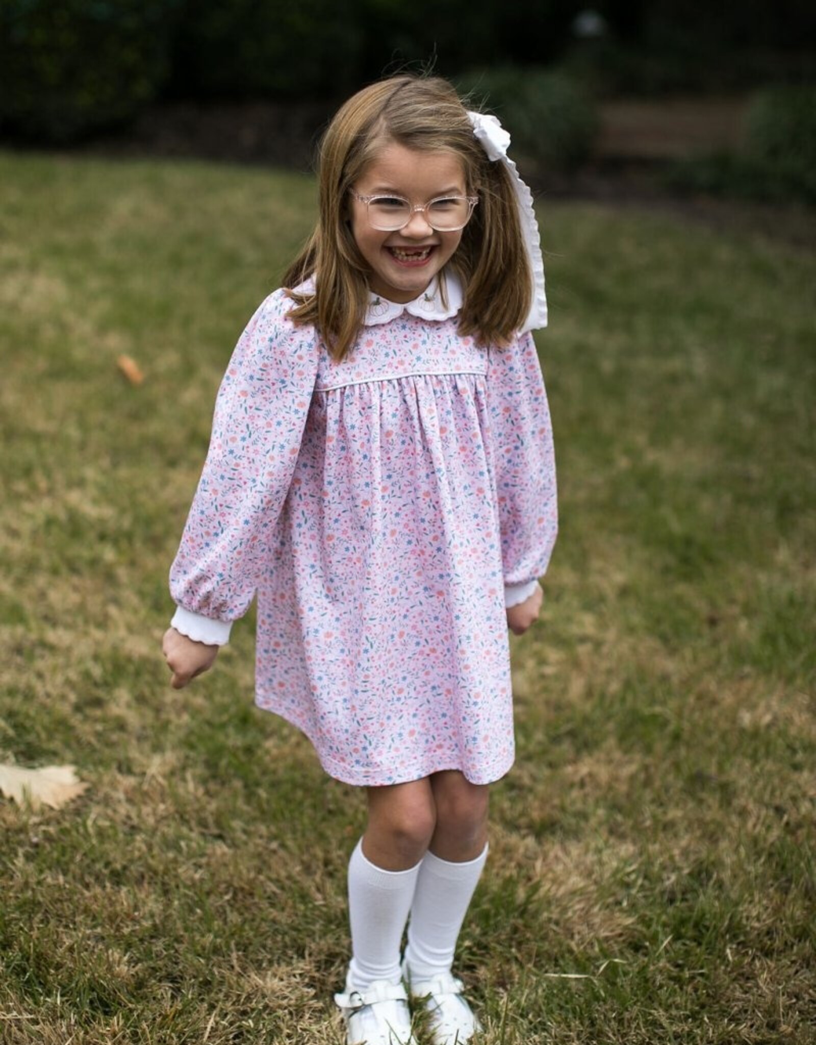 Lullaby Set Memory Making Dress Pumpkin Grove Floral