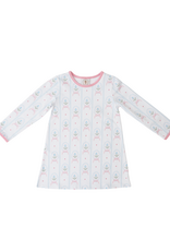 Cypress Row Susie Swing Dress LS Rose Cameo