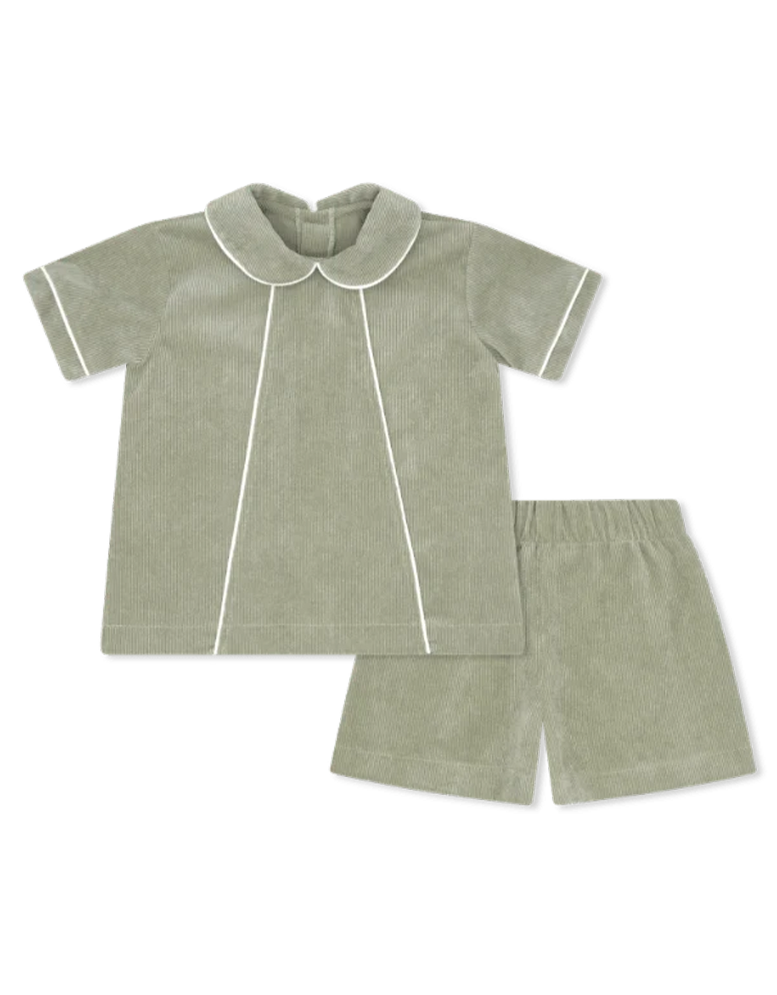Lullaby Set Adam Short Set Sawgrass Green Corduroy