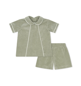 Lullaby Set Adam Short Set Sawgrass Green Corduroy