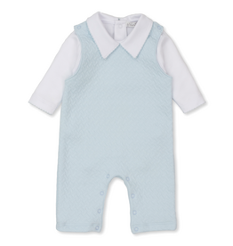 Kissy Kissy Jacquard Overall Set Blue