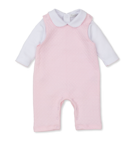 Kissy Kissy Jacquard Overall Set Pink