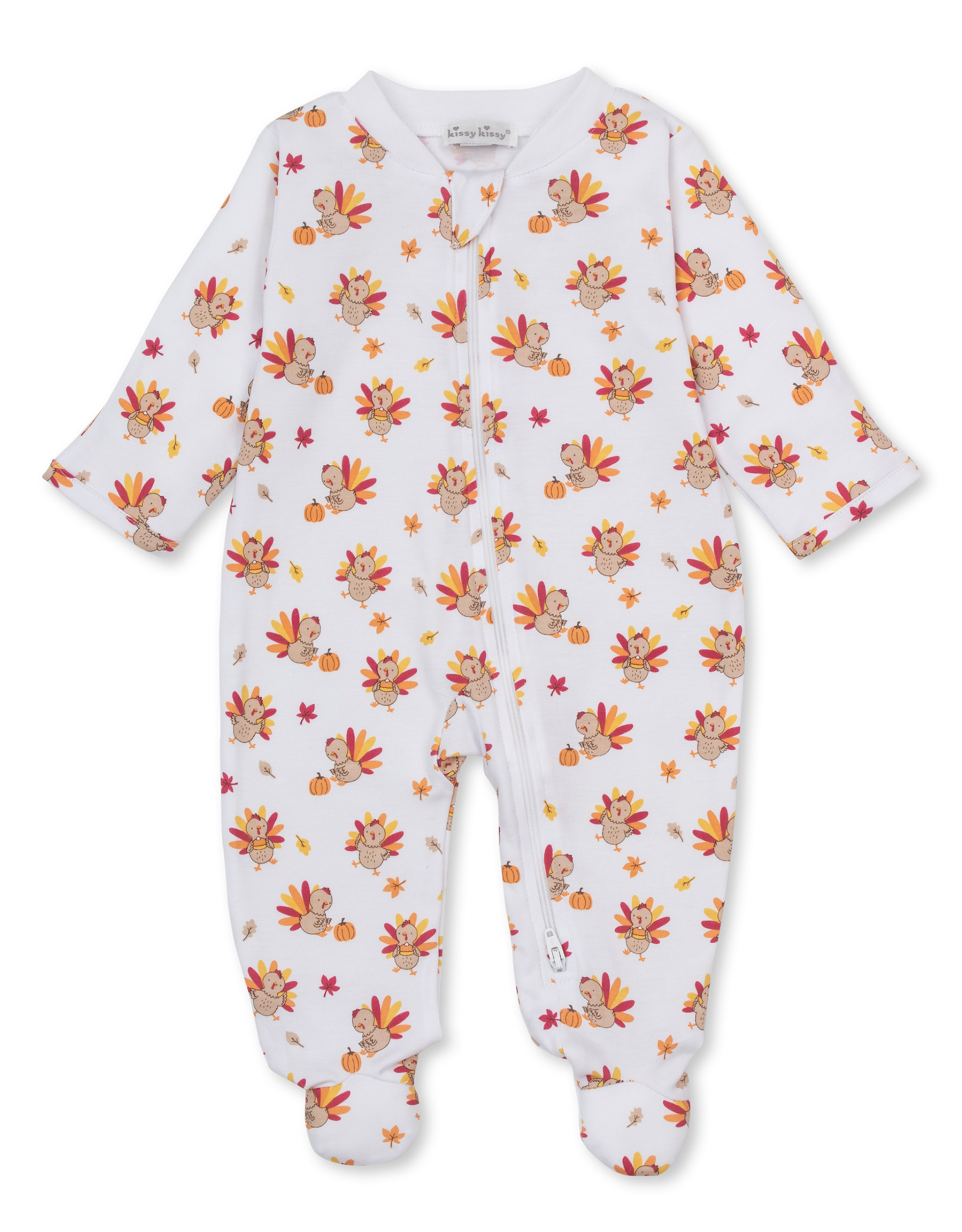 Kissy Kissy Turkey Talk Zip Footie