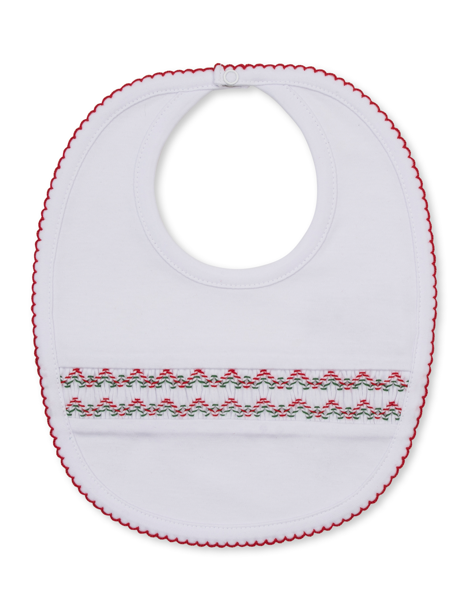 Kissy Kissy CLBF26 Holiday Medley Smocked Bib