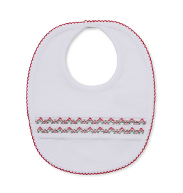 Kissy Kissy Holiday Medley Smocked Bib