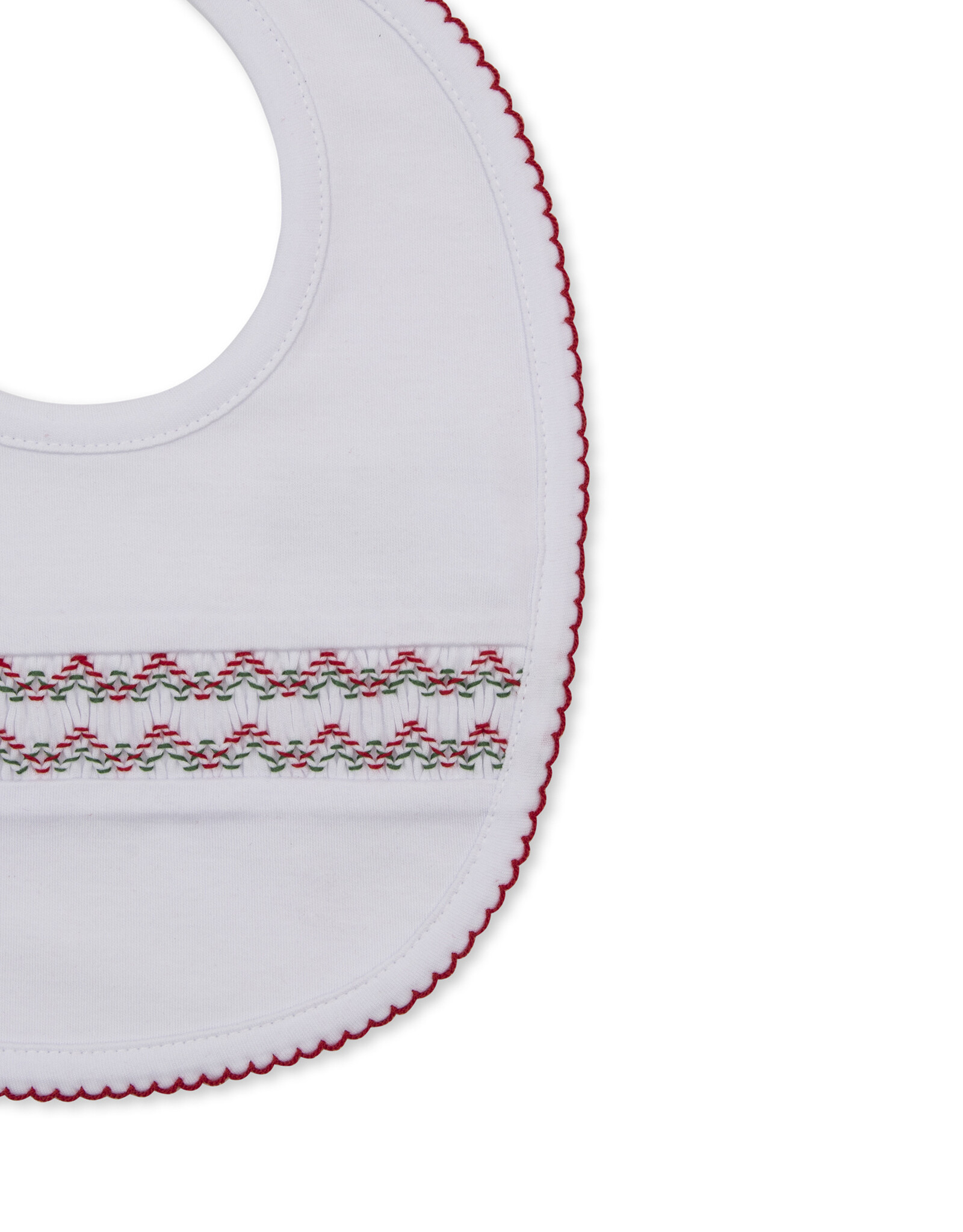 Kissy Kissy CLBF26 Holiday Medley Smocked Bib
