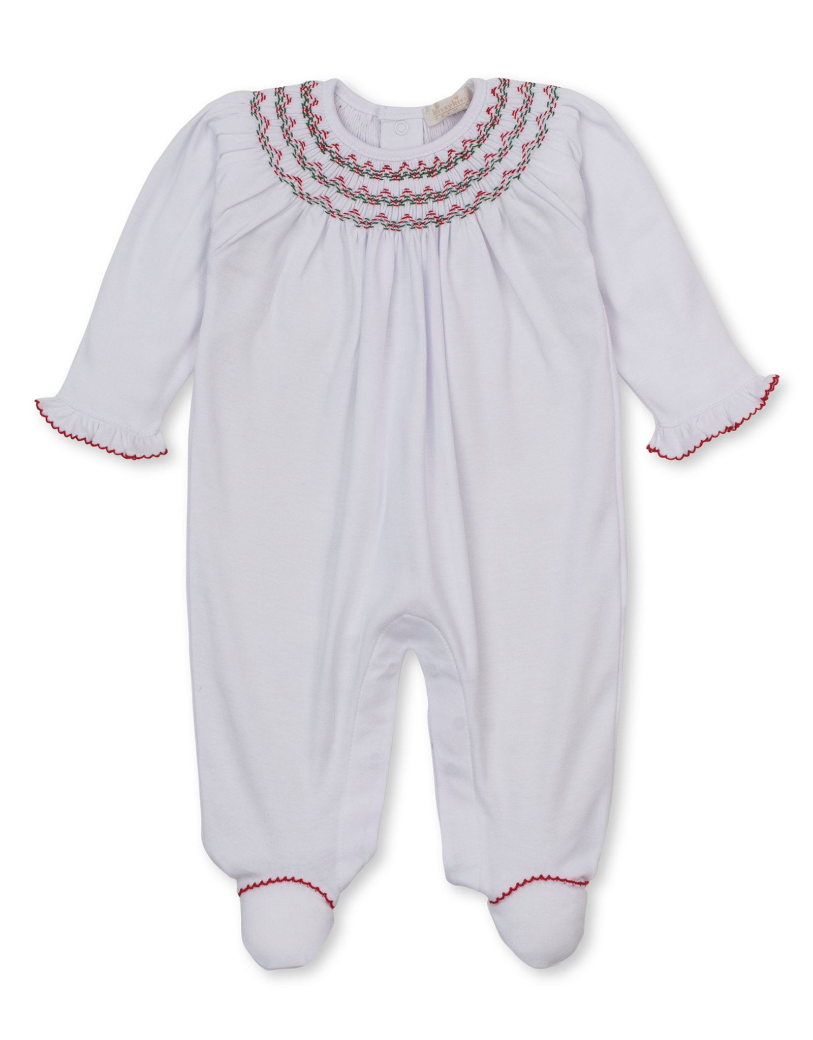 Kissy Kissy CLB26 Holiday Medley Smocked Footie