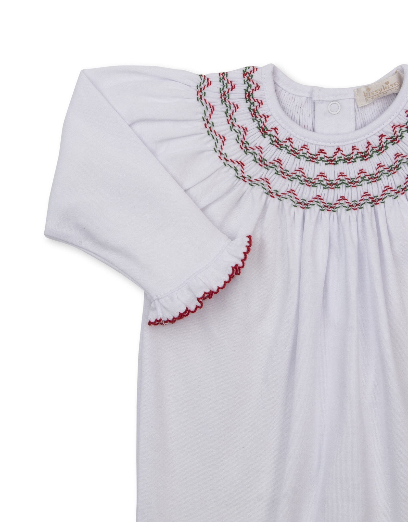 Kissy Kissy CLB26 Holiday Medley Smocked Footie