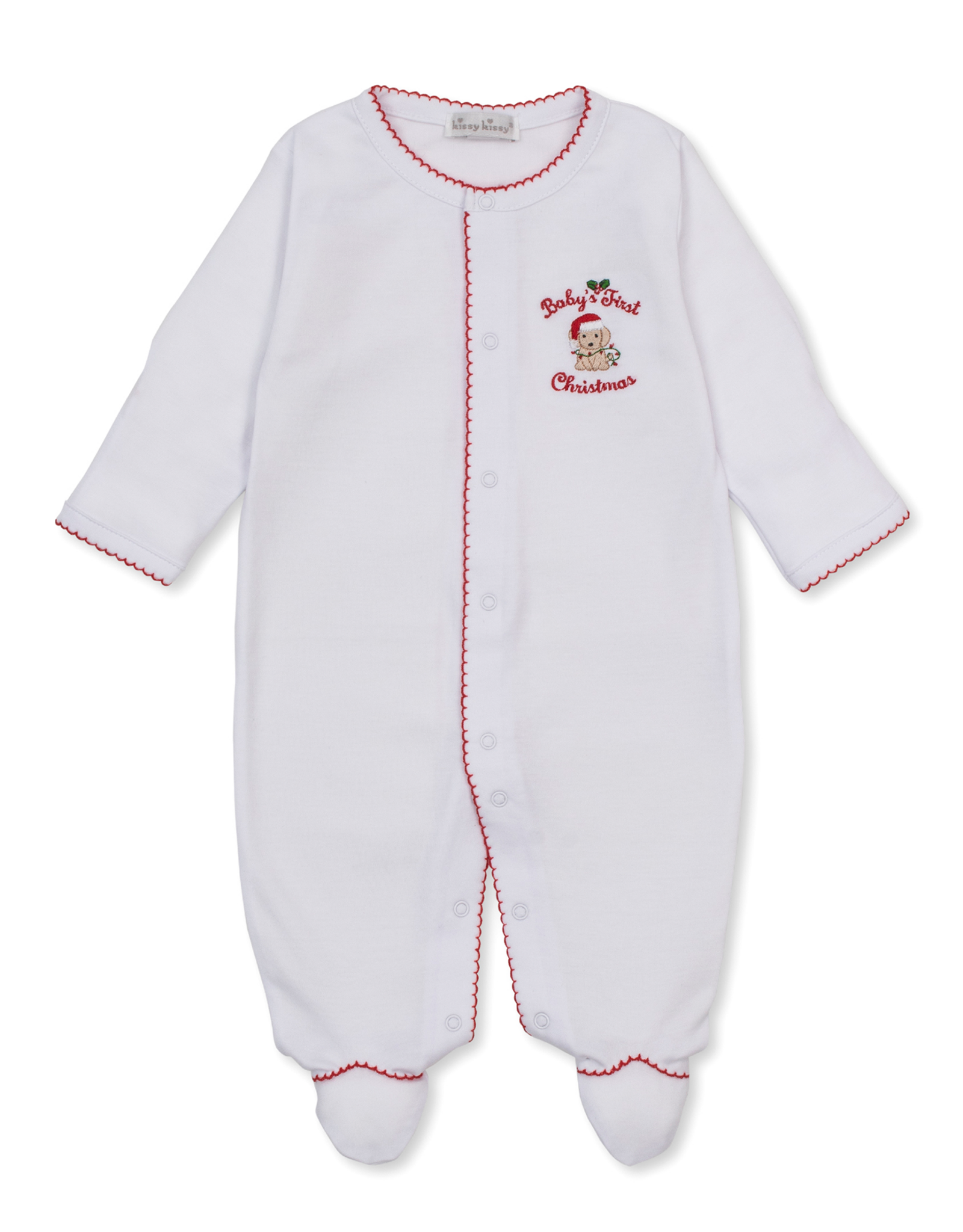 Kissy Kissy F26 Baby's First Christmas Footie