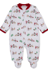 Kissy Kissy North Pole Reindeer Zip Footie