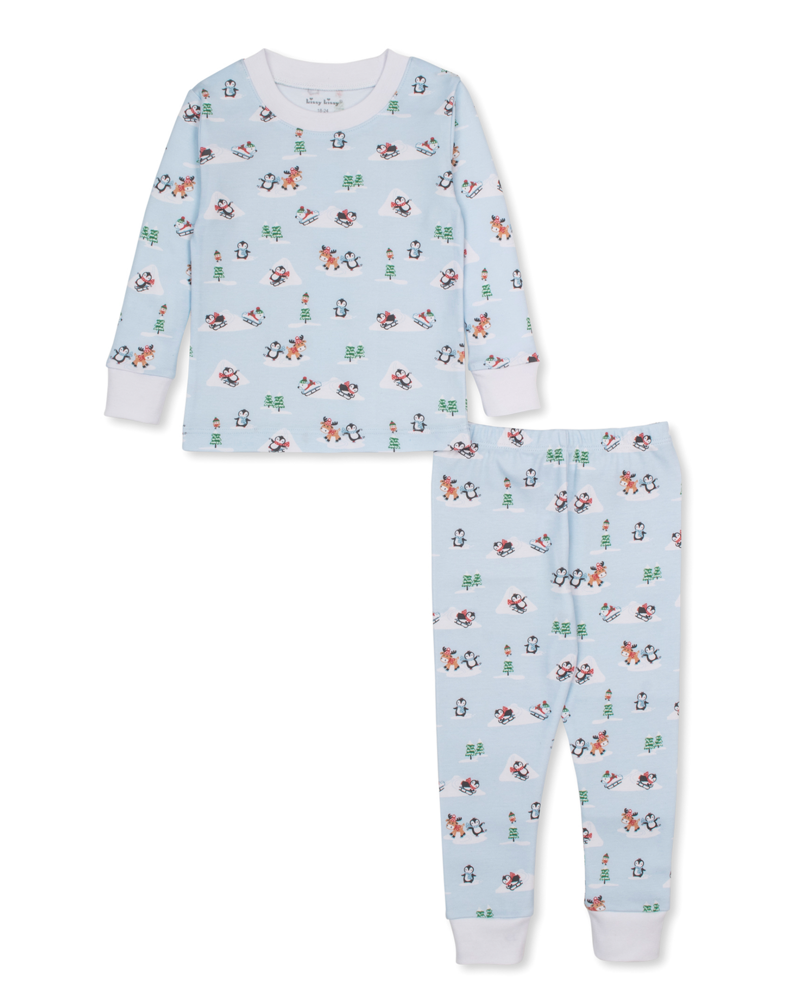 Kissy Kissy Snow Slides 2pc PJ BLUE