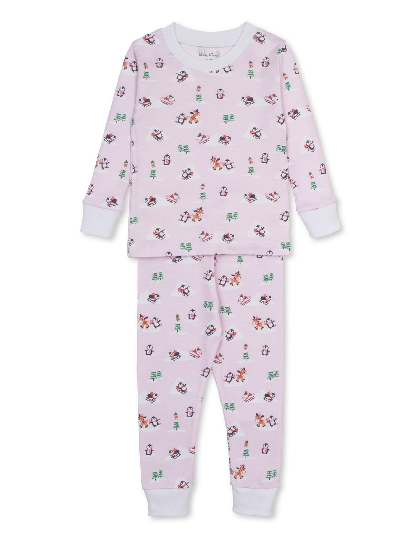 Kissy Kissy Snow Slides 2pc PJ PINK